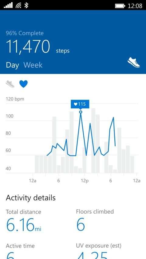 Microsoft Band screenshot 1