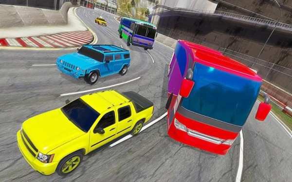 Offroad Passenger Bus Death Racing स्क्रीनशॉट 3