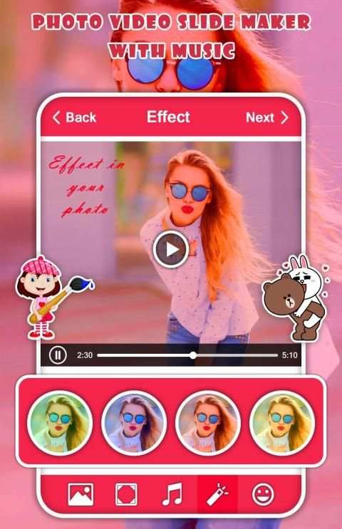 Photo Video Slide Maker With Audio स्क्रीनशॉट 2