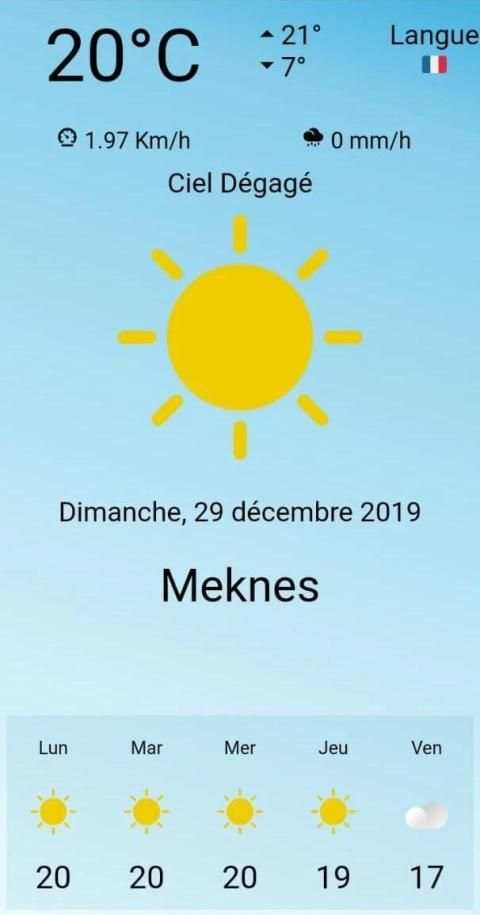 Météo Meknes screenshot 2