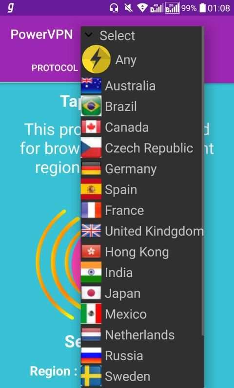 Power VPN - VPN Gratis screenshot 3