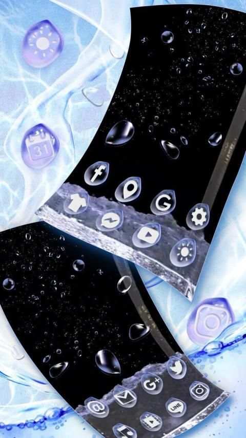 Splash, Water, Drop Themes, Live Wallpaper screenshot 1