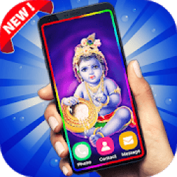 Jay Shree Krishna Live Wallpaper-Edge Borderlight आइकन