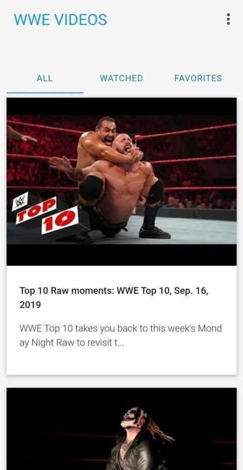 WWE VIDEOS स्क्रीनशॉट 3