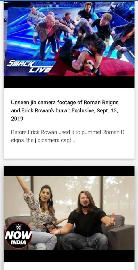 WWE VIDEOS स्क्रीनशॉट 5