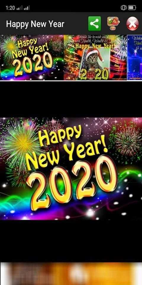 Happy New Year Greetings 2020 स्क्रीनशॉट 9