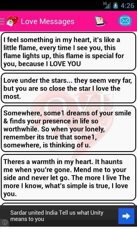 Love Messages स्क्रीनशॉट 4