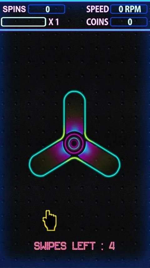 Fidget Spinner Neon Games screenshot 2