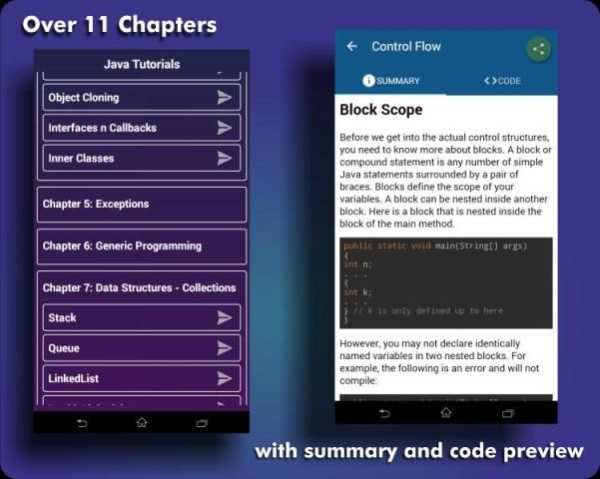 Learn Java: java tutorial स्क्रीनशॉट 12