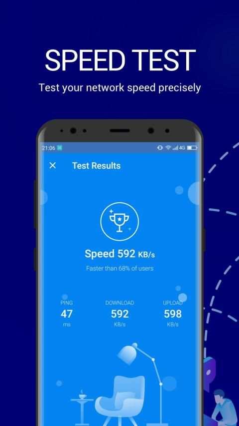 Net Master - Free VPN & Speed Test , WiFi Boost स्क्रीनशॉट 2