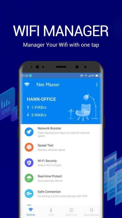 Net Master - Free VPN & Speed Test , WiFi Boost screenshot 6
