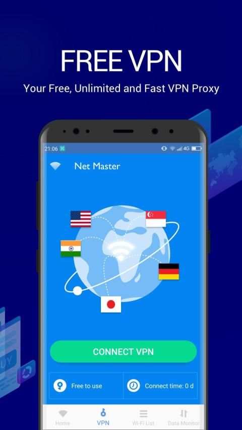 Net Master - Free VPN & Speed Test , WiFi Boost screenshot 3