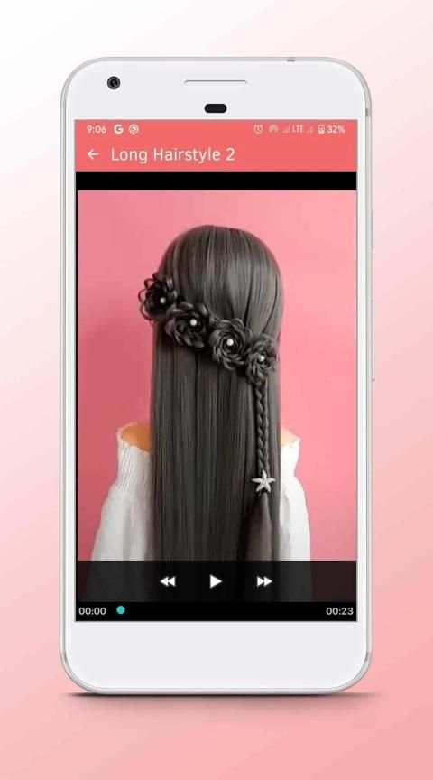 Long Hairstyle - Video Step By Step Offline स्क्रीनशॉट 4