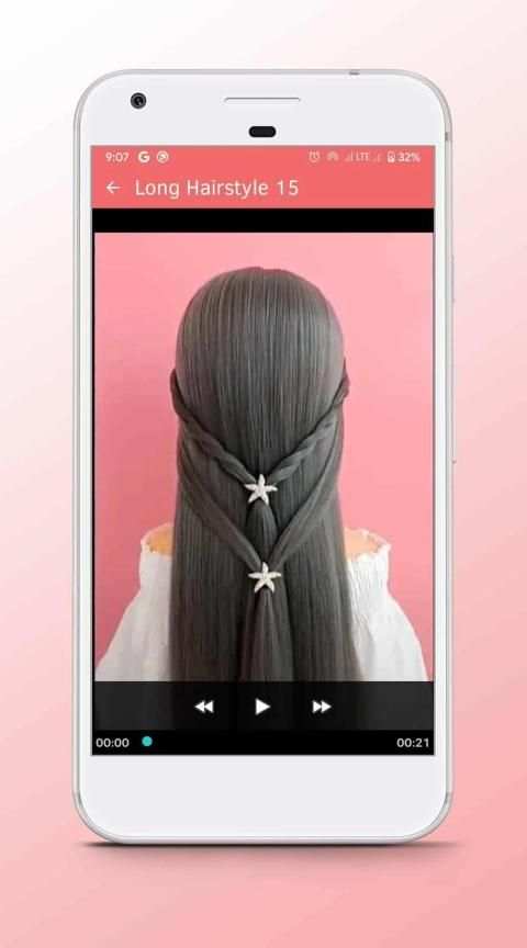 Long Hairstyle - Video Step By Step Offline स्क्रीनशॉट 5