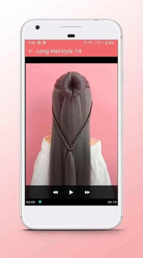 Long Hairstyle - Video Step By Step Offline स्क्रीनशॉट 1
