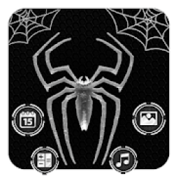 ikon Black White Spider Theme