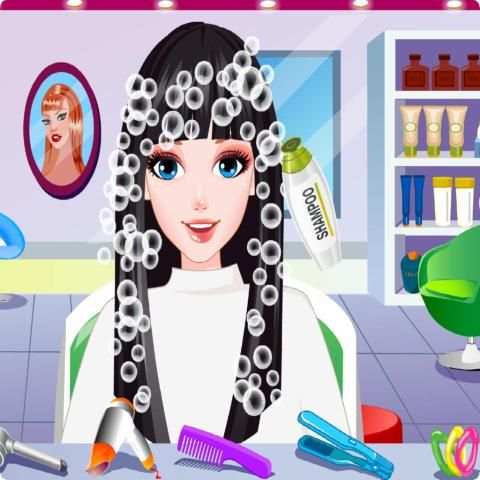Rainbow Hair Style Hairdresser screenshot 2