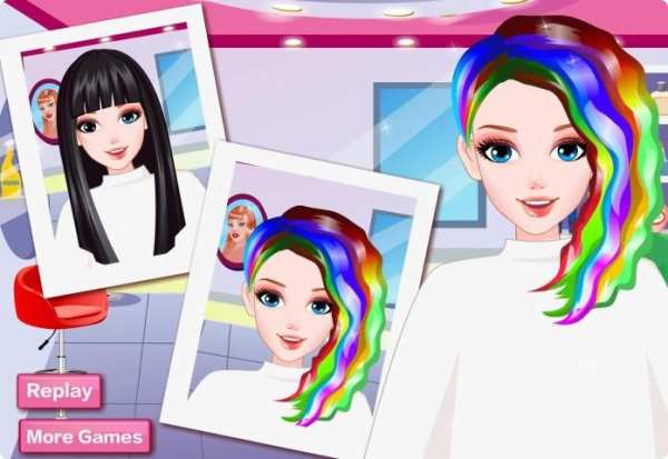 Rainbow Hair Style Hairdresser screenshot 1