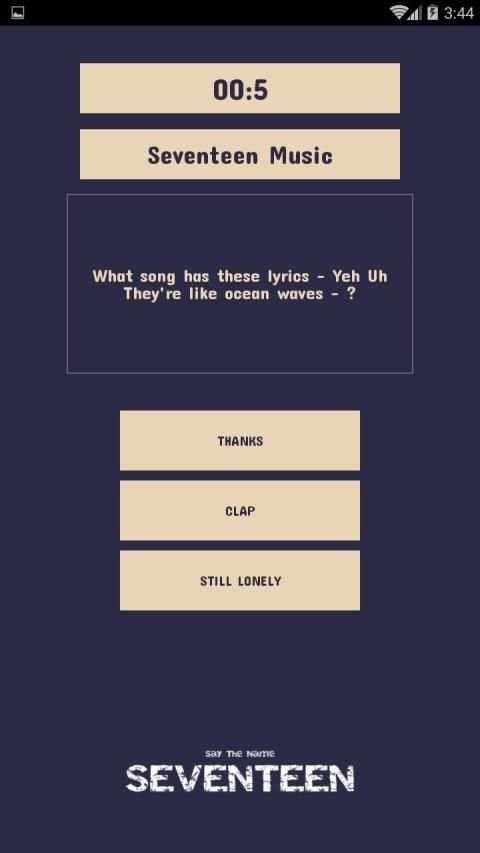 Seventeen Quiz Game screenshot 4