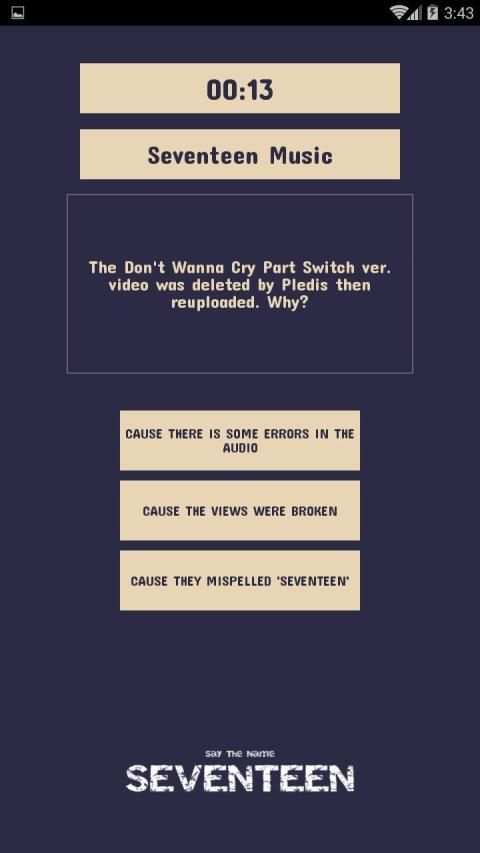Seventeen Quiz Game screenshot 6
