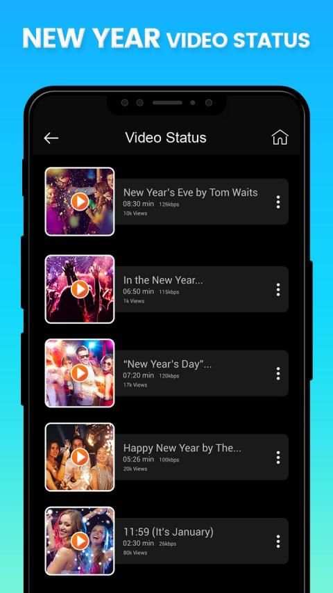 New Year video status 2020 - Happy New Year Status स्क्रीनशॉट 1
