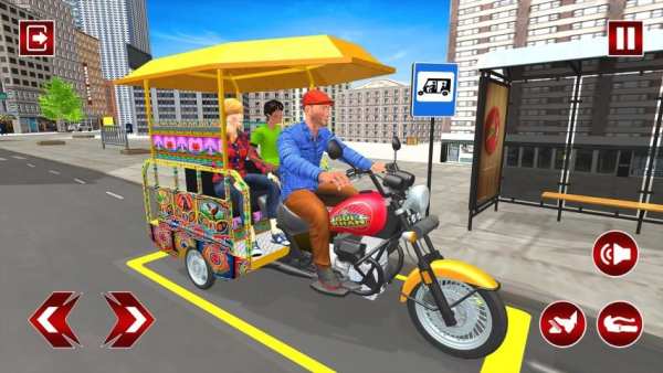 Long Tuk Tuk Simulator:Rickshaw Driving Game screenshot 2