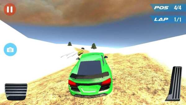 Speed Car Racing Snow Mountain screenshot 2