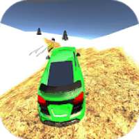Speed Car Racing Snow Mountain