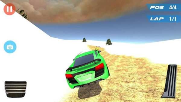 Speed Car Racing Snow Mountain screenshot 1
