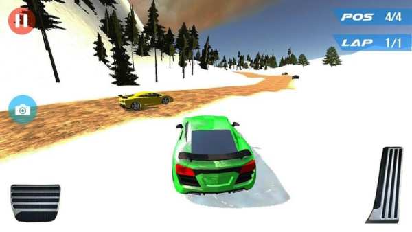 Speed Car Racing Snow Mountain screenshot 5