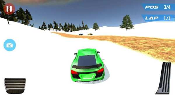 Speed Car Racing Snow Mountain screenshot 4