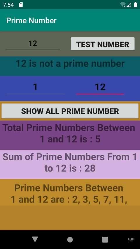 Prime Number Test स्क्रीनशॉट 1