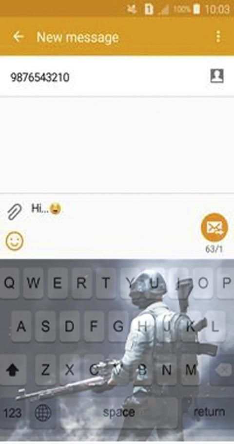 Keyboard PUBG themes screenshot 4
