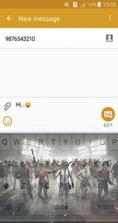 Keyboard PUBG themes screenshot 1