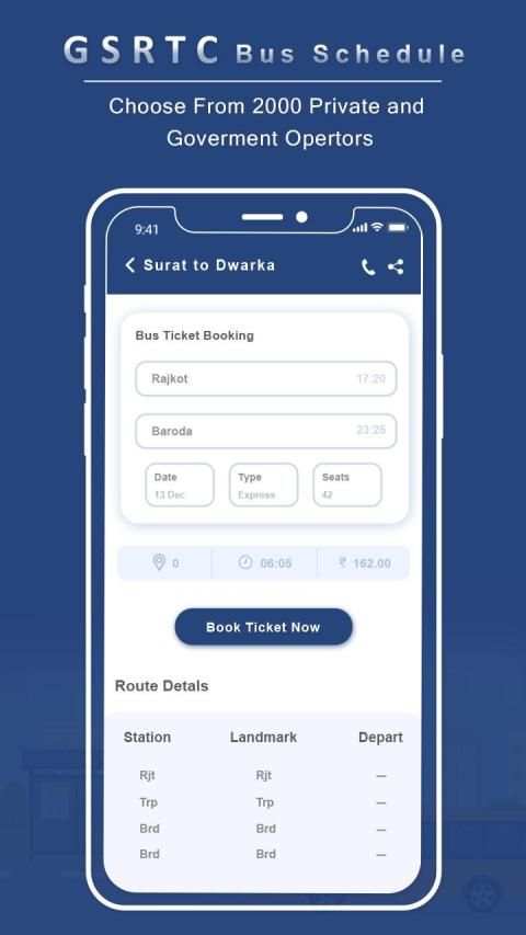 GSRTC Bus Information - Bus Details screenshot 2