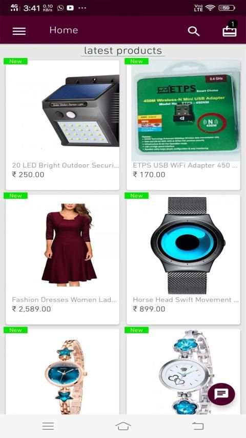 ECOMSHOP Online Shopping App screenshot 1