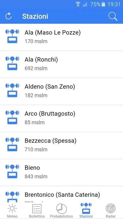 Meteo Trentino स्क्रीनशॉट 4