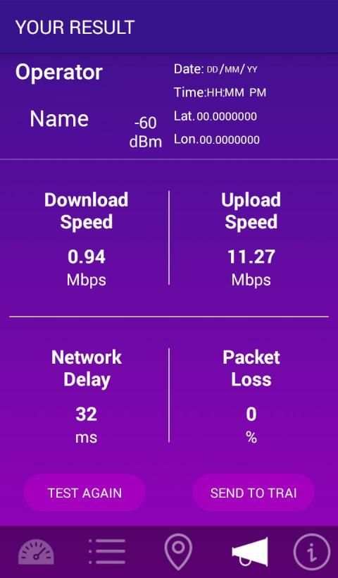 MySpeed (TRAI) स्क्रीनशॉट 3