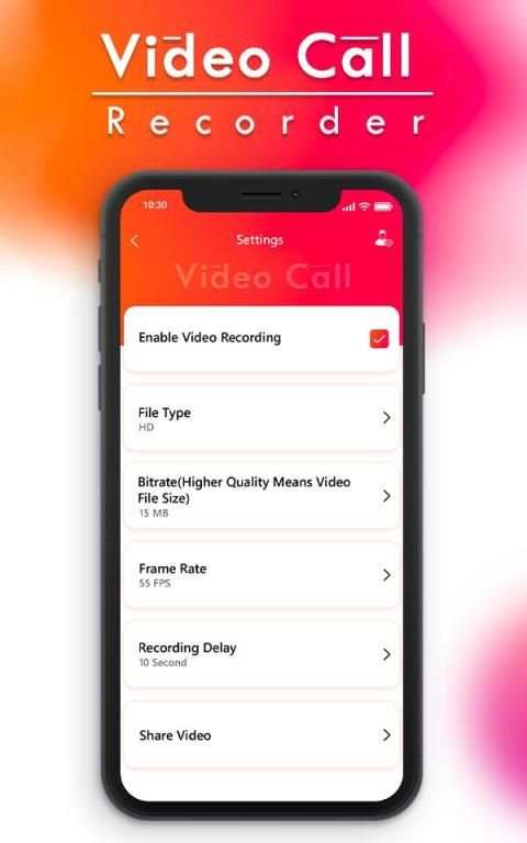 Auto Video Call Recorder : Phone Call Recorder स्क्रीनशॉट 2