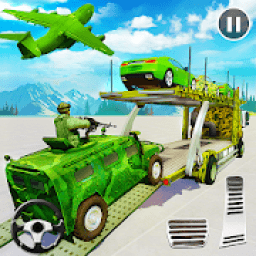 Army Car Transporter 2019 : Airplane Pilot Games आइकन