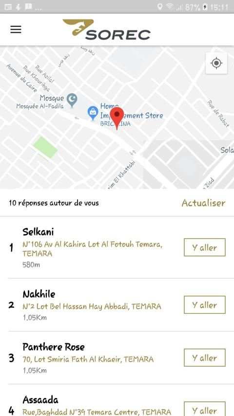 SOREC Maroc screenshot 2