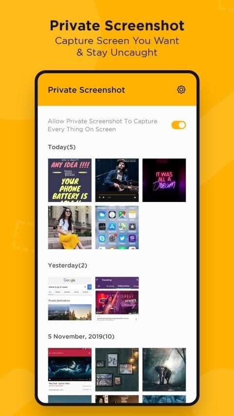 Screenshot App : Private Screenshot स्क्रीनशॉट 2