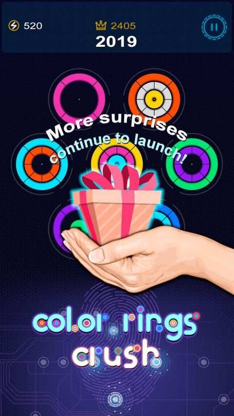 Color Rings Crush - Puzzle Legend स्क्रीनशॉट 1