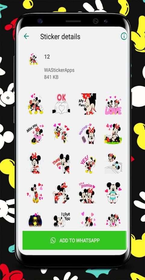 Minnie Sticker Whatsapp - Mickey WAStickerApps स्क्रीनशॉट 2