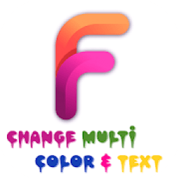 Change Multi Color - Text For Facebook,Dark Theme आइकन