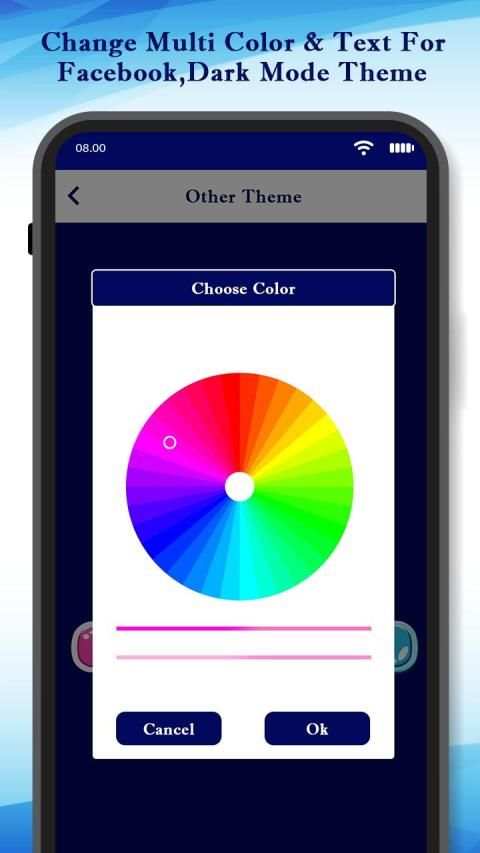 Change Multi Color - Text For Facebook,Dark Theme स्क्रीनशॉट 2