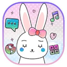 Cute Comic Kawaii Bunny Theme