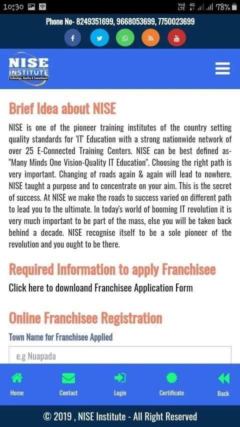 NISE Institute - No1 Computer Institute स्क्रीनशॉट 1