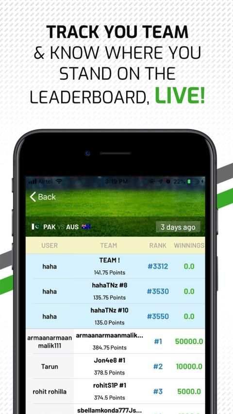 Fanfight-Play Fantasy Cricket & Win Daily Cash screenshot 1