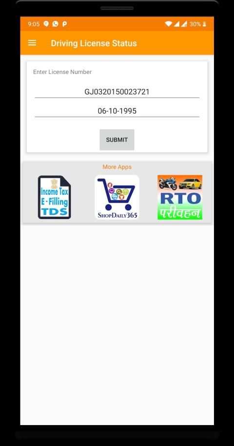 Driving License Status (Learning Driving License) स्क्रीनशॉट 2